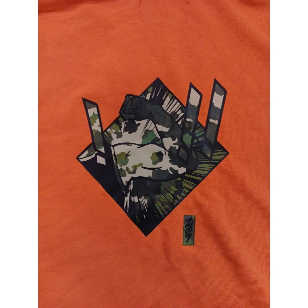Nike Air Jordan Sweatshirt Mens XL Orange Pullover Hoodie Zion Williams NBA